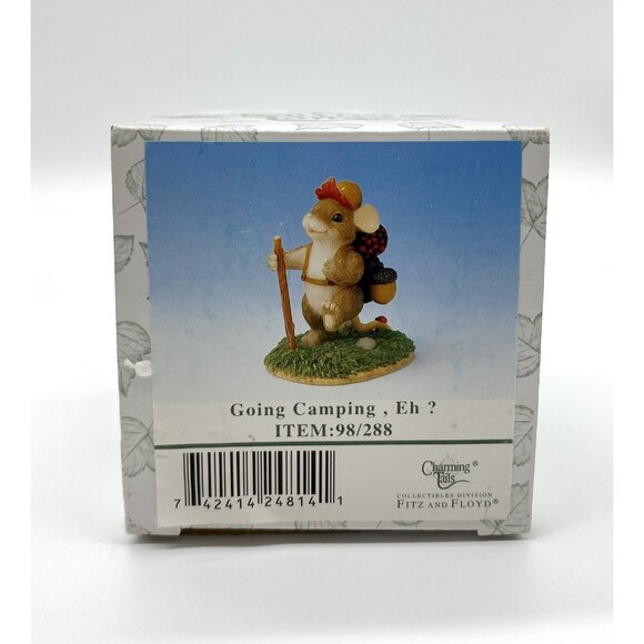 Charming Tails GOING CAMPING EH? Canadian Limited Edition Fitz & Floyd Figurine - Picture 6 of 6
